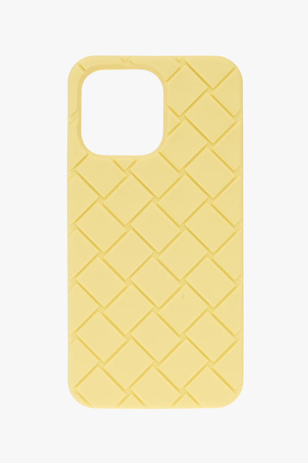 Yellow iPhone 14 Pro Max case With Bottega Veneta With Bottega